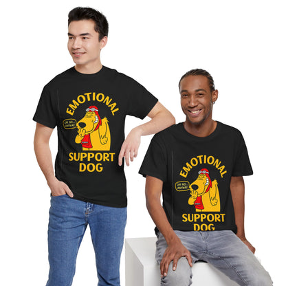 Emotional Support Dog T-Shirt — Cute Cartoon Comfort Pup Tee