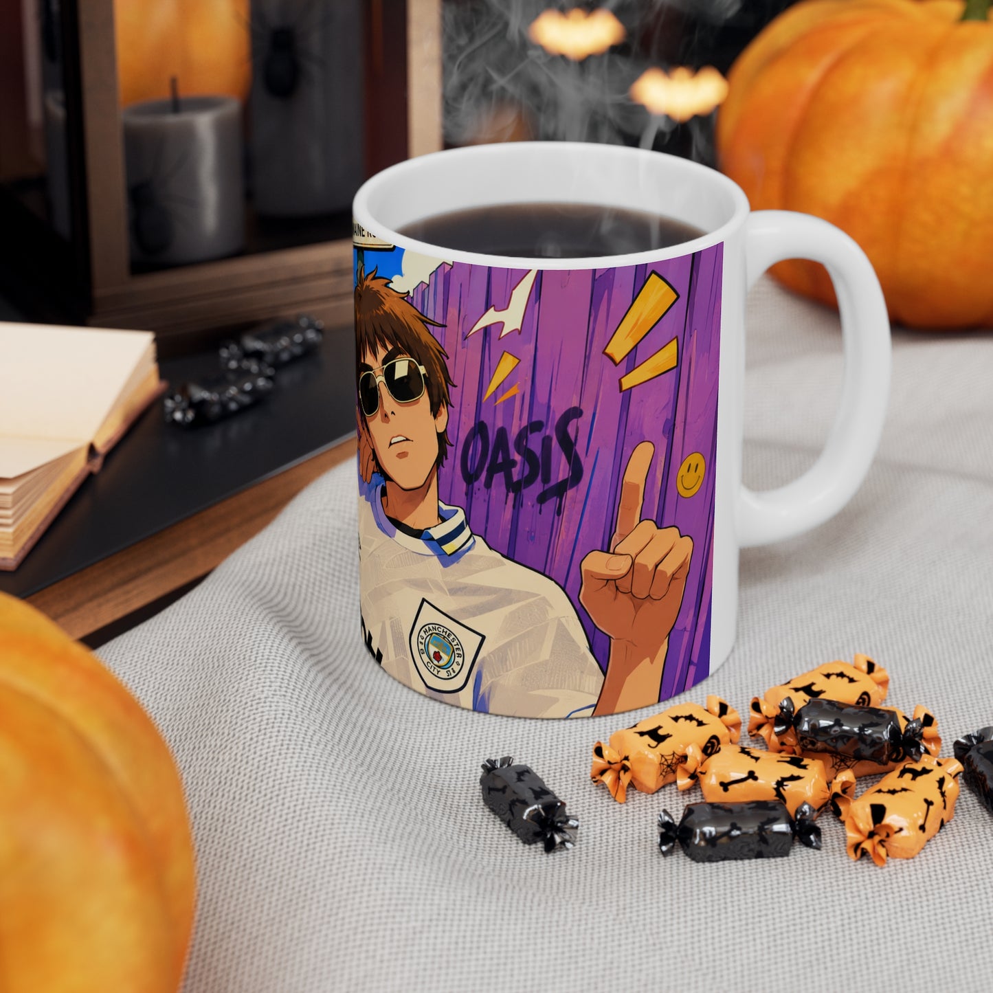 Oasis Noel & Liam Anime Ceramic Coffee Cup