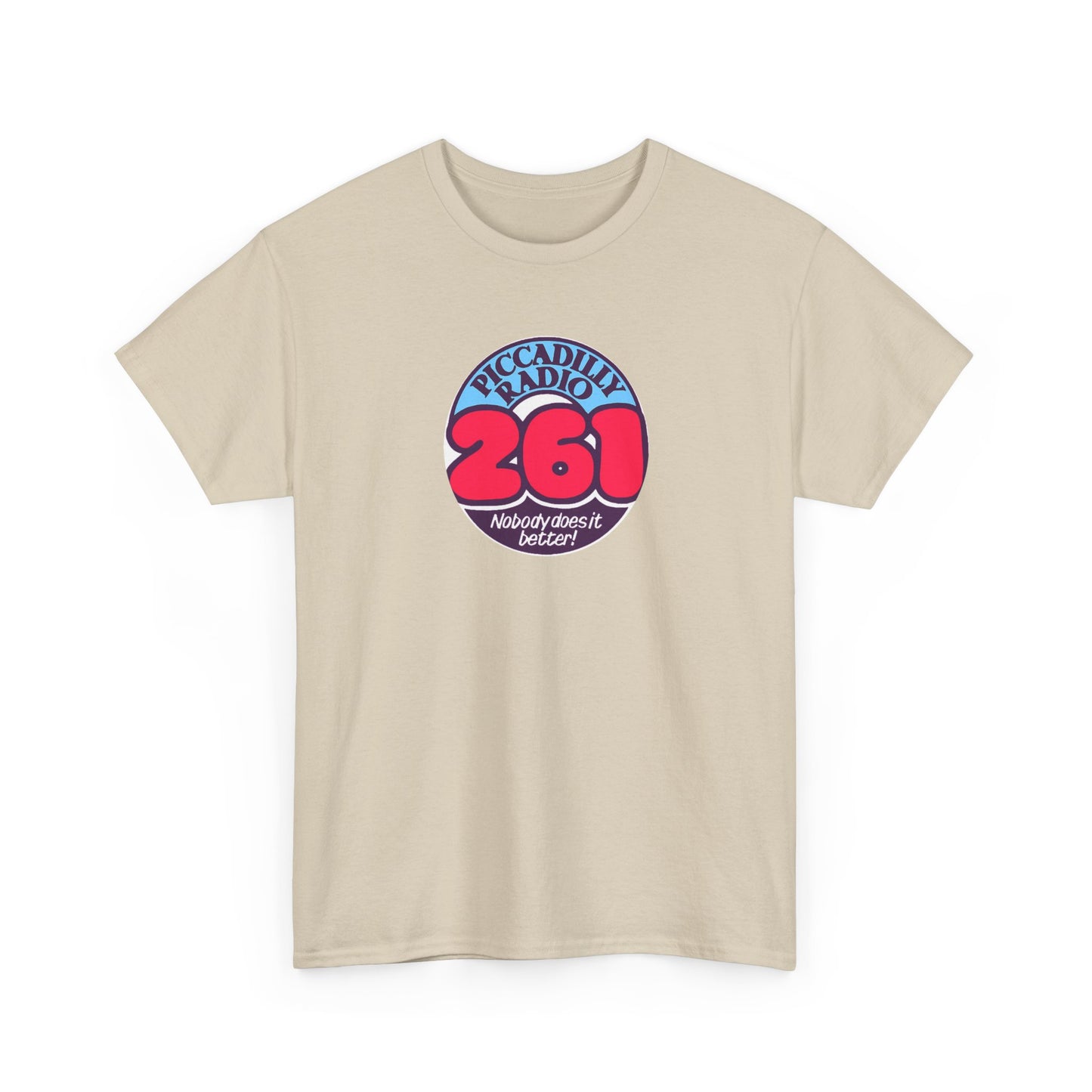 Piccadilly Radio '261' Logo T‑Shirt — Vintage Unofficial Radio Station Graphic Tee