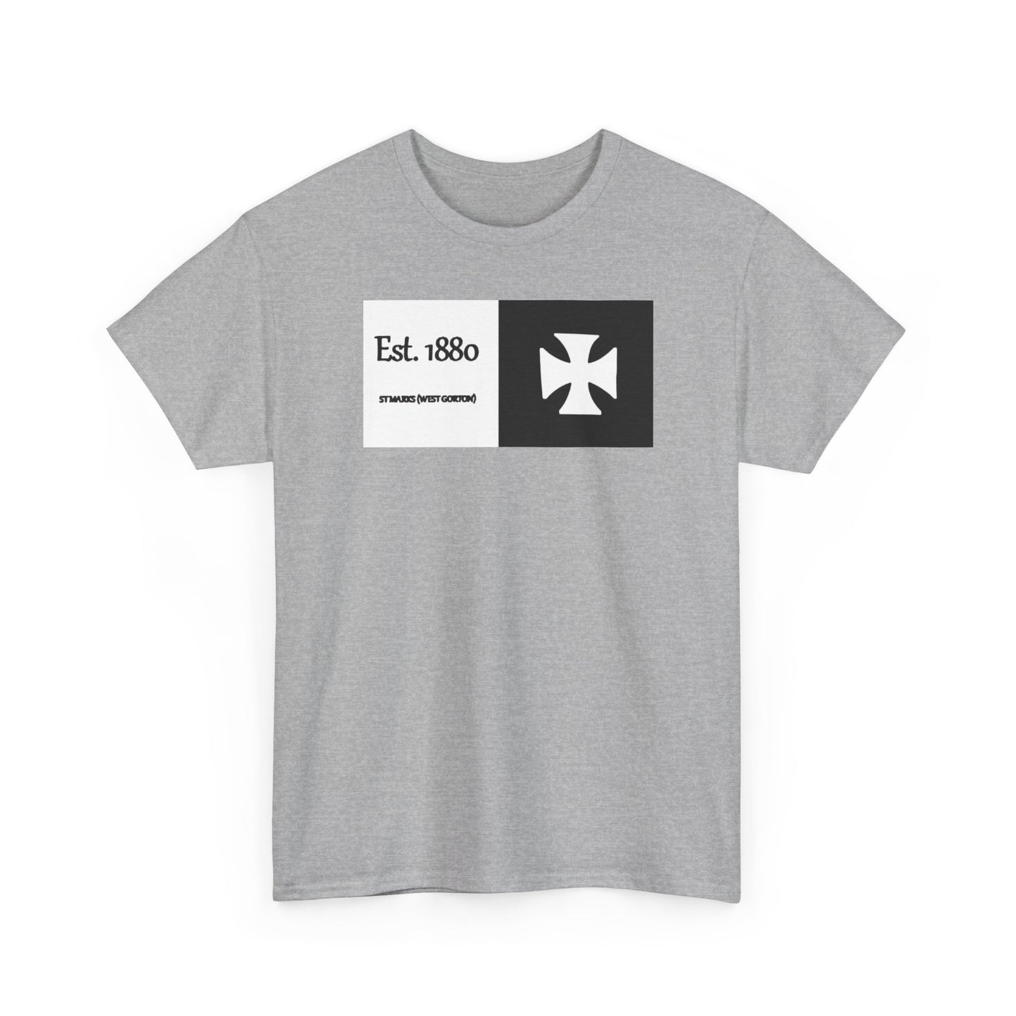 ST Mark's West Gorton (Manchester City) Est. 1880 Cross Logo T-Shirt
