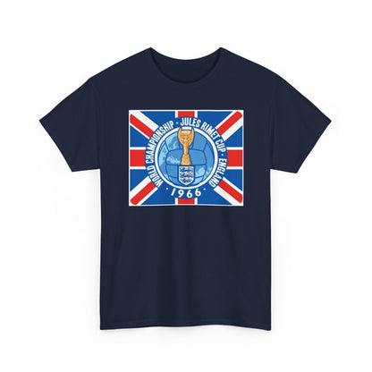 1966 World Cup Jules Rimet Trophy Tee — Vintage England Football Shirt