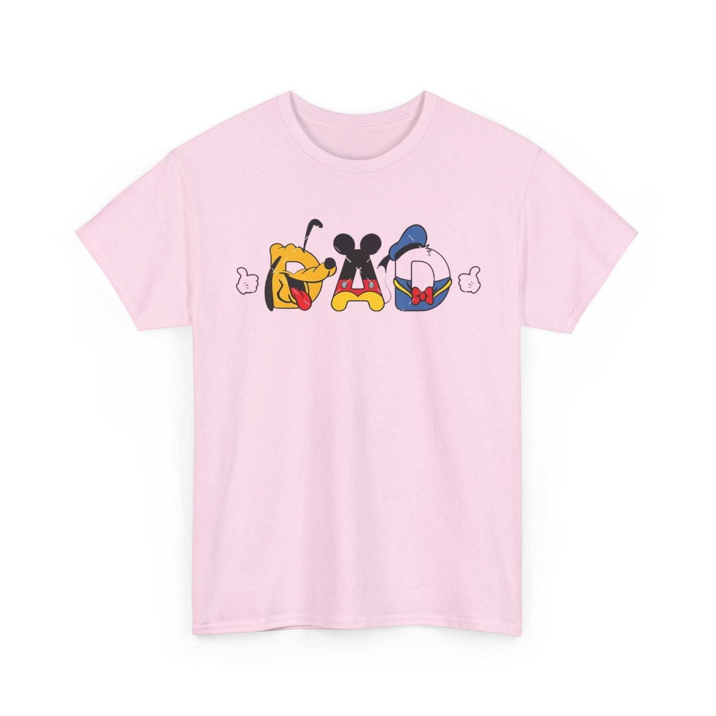 Disney Dad Character Graphic Tee — Playful Colorful Character Icons T-Shirt