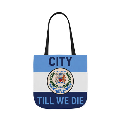 City Till We Die Canvas Tote Bag — Football Fan Flag Tote