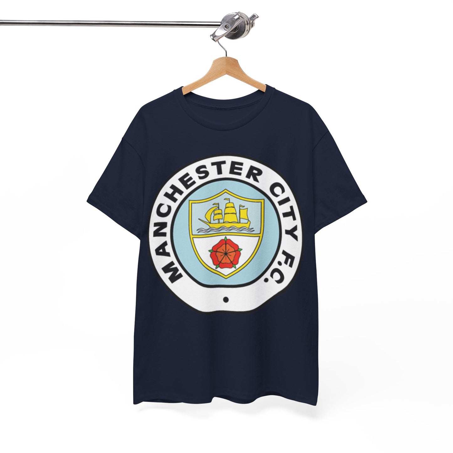 Manchester City F.C. Retro Crest T-Shirt – Retro Football Fan Tee