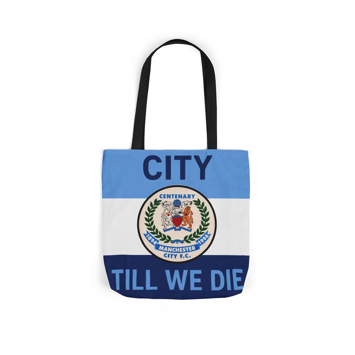 City Till We Die Canvas Tote Bag — Football Fan Flag Tote