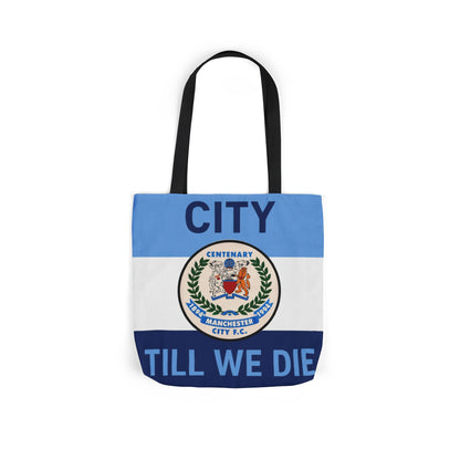 City Till We Die Canvas Tote Bag — Football Fan Flag Tote