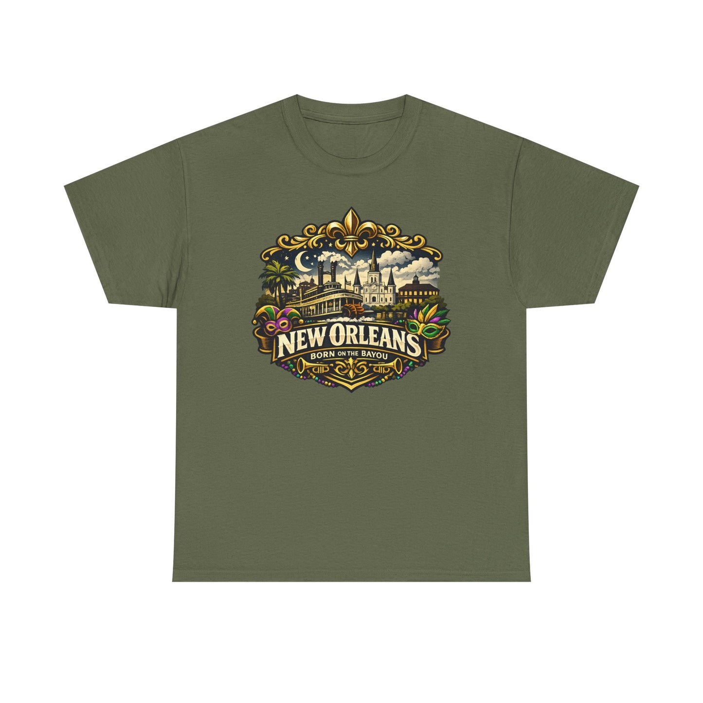 New Orleans Vintage Badge Tee — Crescent City Souvenir T-Shirt