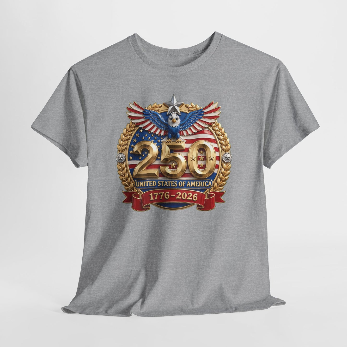 250th USA Anniversary T-Shirt – 1776–2026 Patriotic Eagle Emblem Tee