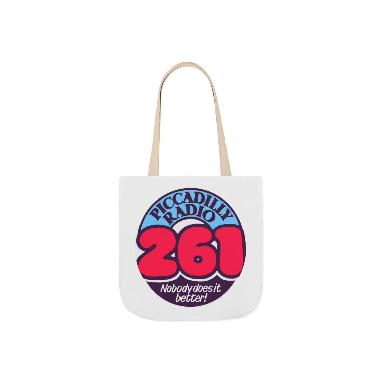 Tote Bag — Retro 'Piccadilly Radio 261' Vintage Logo Canvas Tote