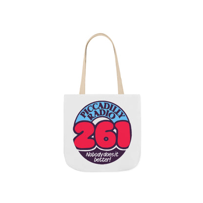 Tote Bag — Retro 'Piccadilly Radio 261' Vintage Logo Canvas Tote