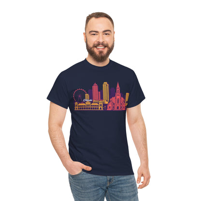 Orlando City Skyline T-Shirt — Colorful Urban Landmark Graphic Tee