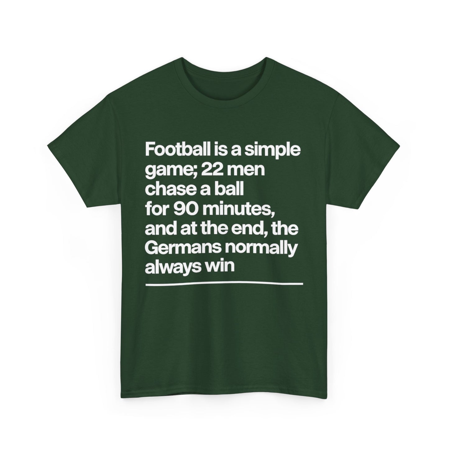 Funny Quote T-Shirt — 'Football is a simple game...' Graphic Tee