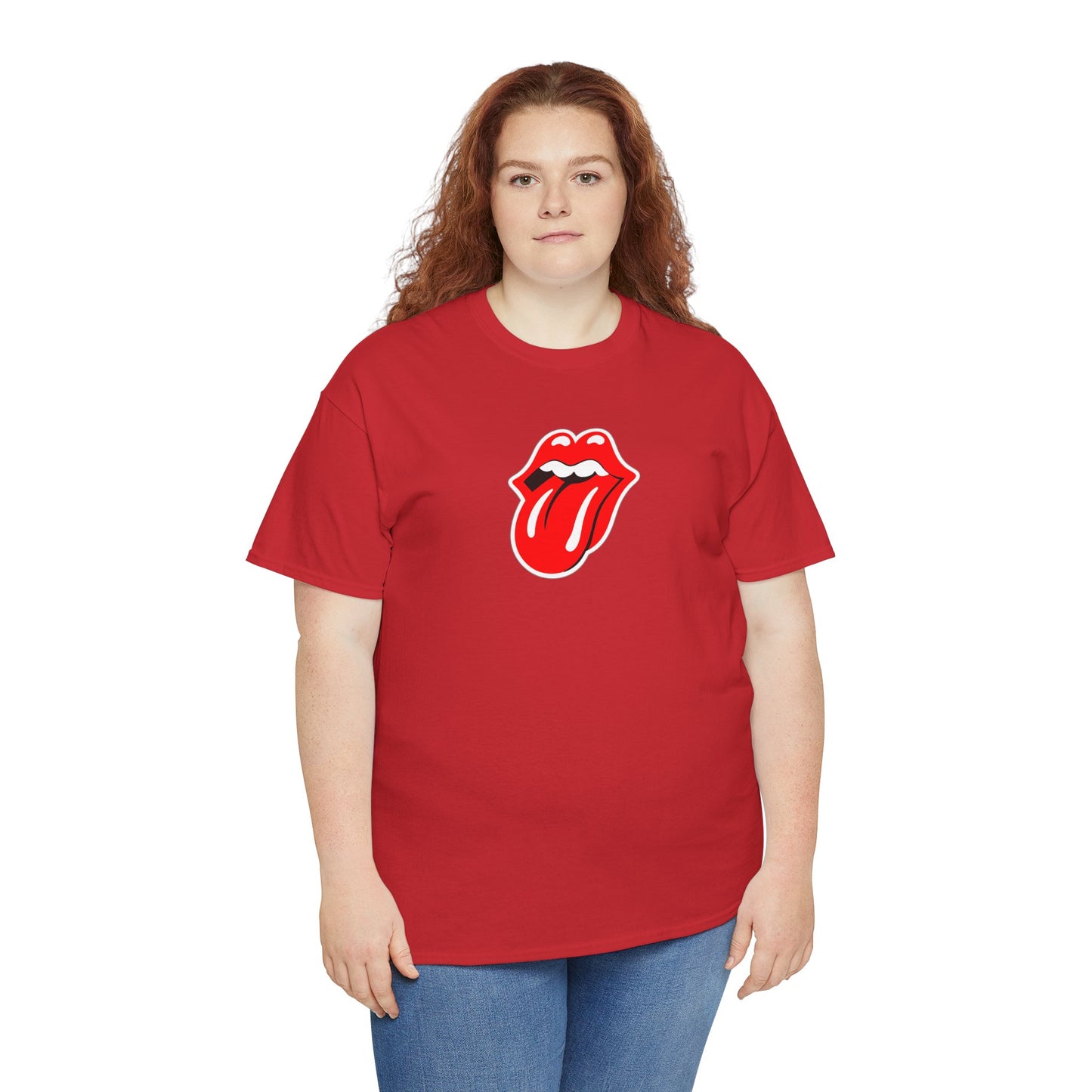 Rock Retro Red Tongue and Lips Graphic Tee