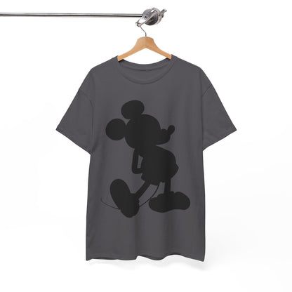 Mickey Mouse Silhouette Graphic Tee — Retro Cartoon Shadow T-Shirt