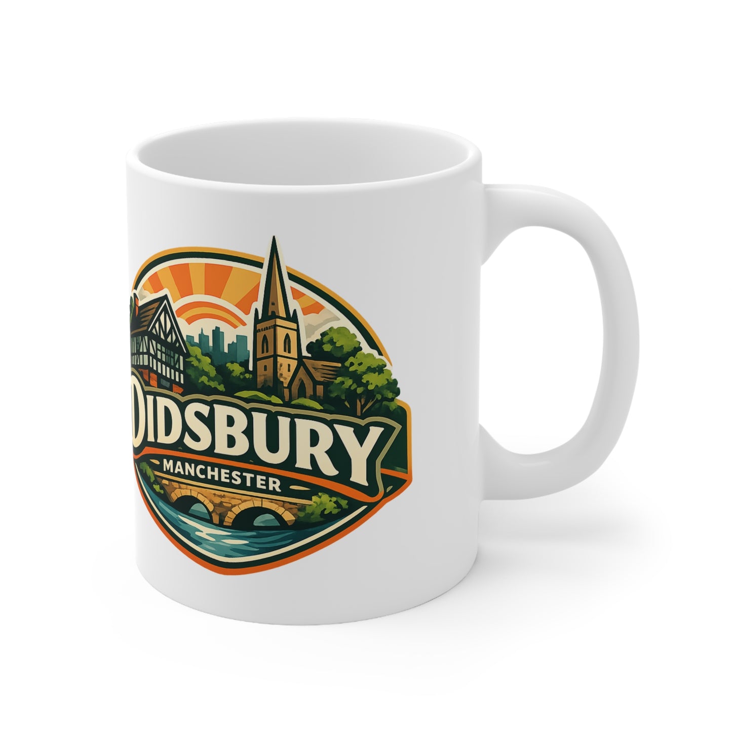 Didsbury Manchester Ceramic Coffee Cups, 11oz, 15oz