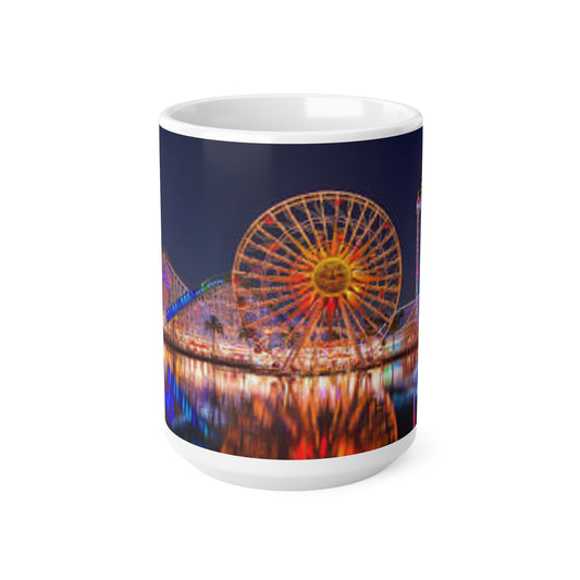 Ferris Wheel Nightscape Mug — Scenic Amusement Park Coffee Cup (11oz & 15oz)