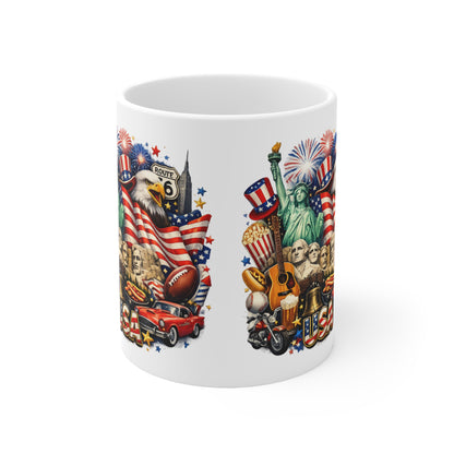 Patriotic USA Coffee Mug — 11oz & 15oz Ceramic