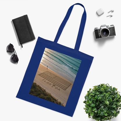 Florida Beach 100% Cotton Tote Bag