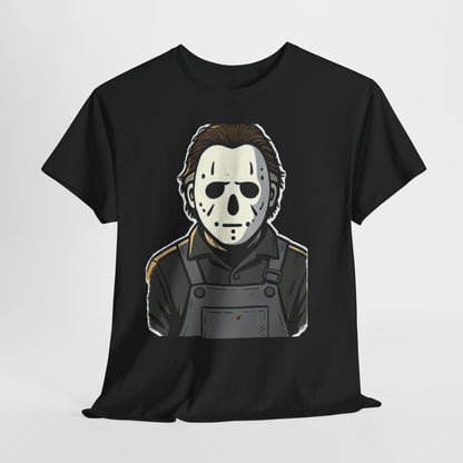 Horror Mask Tee — Jason-Inspired Halloween T-Shirt