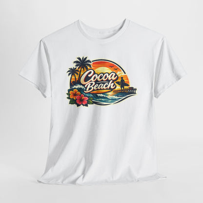 Cocoa Beach Vintage Sunset T-Shirt