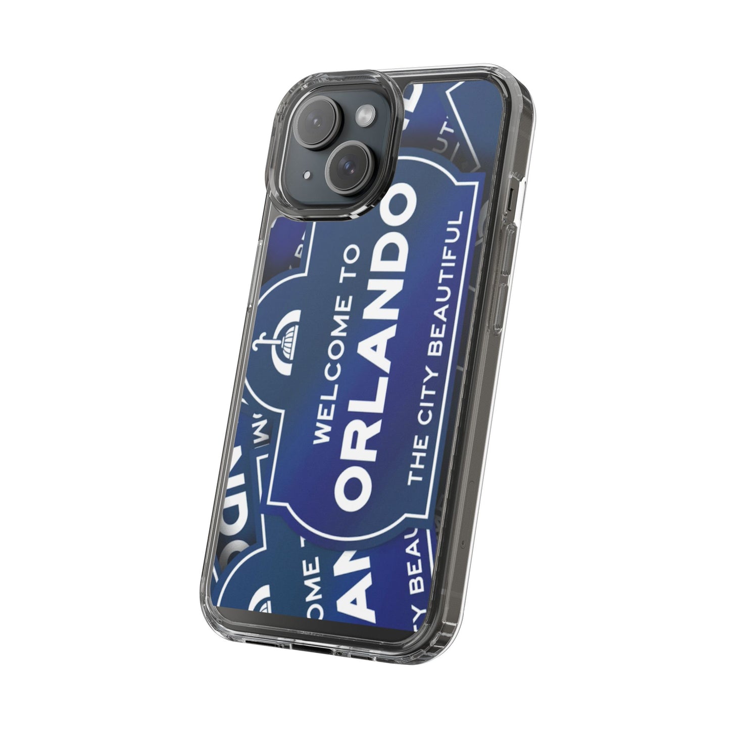 Orlando Clear Phone Case — "Welcome to Orlando" City Sign Design