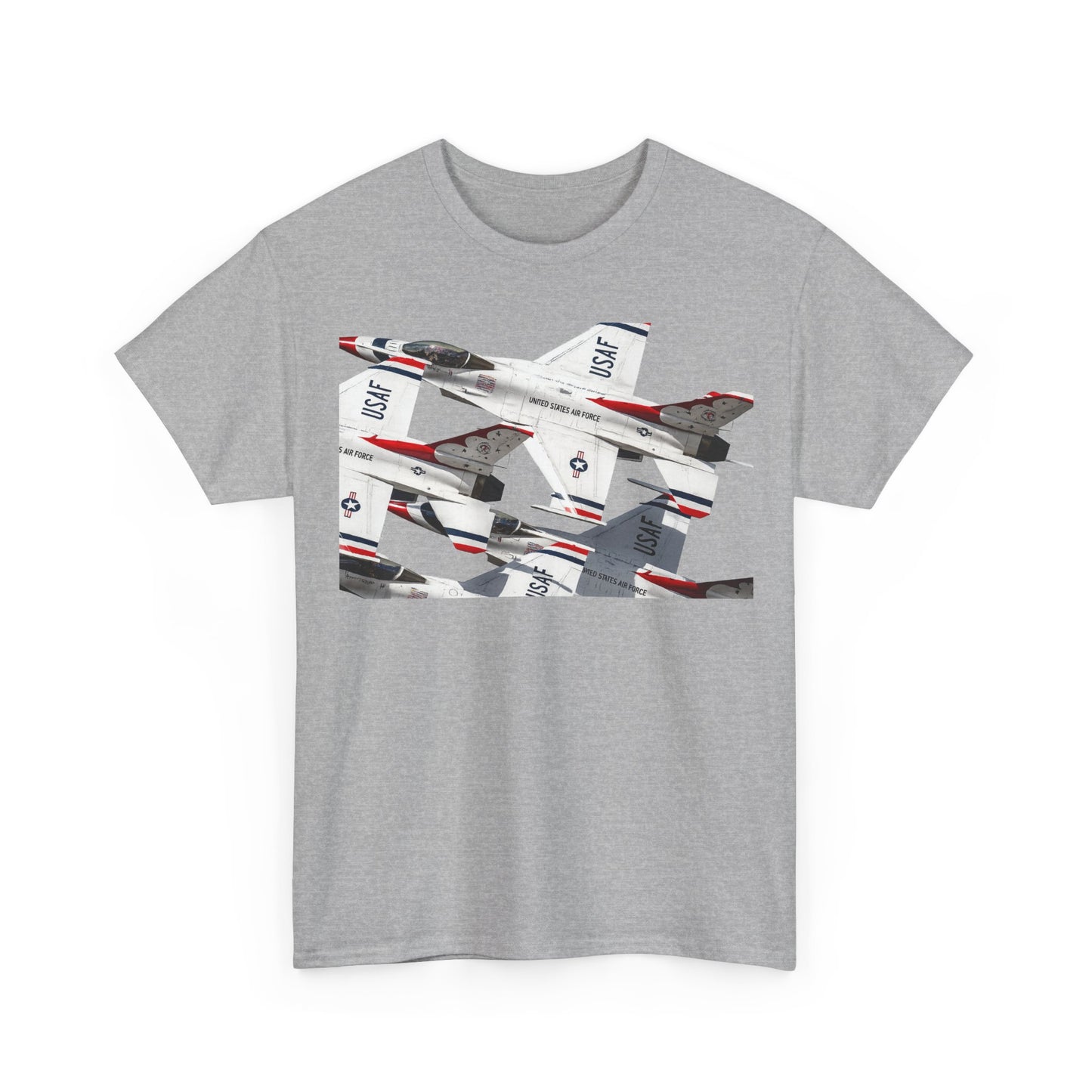 Thunderbirds Jet Formation T‑Shirt — Military Aviation Fighter Jets Tee
