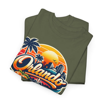 Orlando Retro Sunset T-Shirt — Vintage Florida Vacation Tee