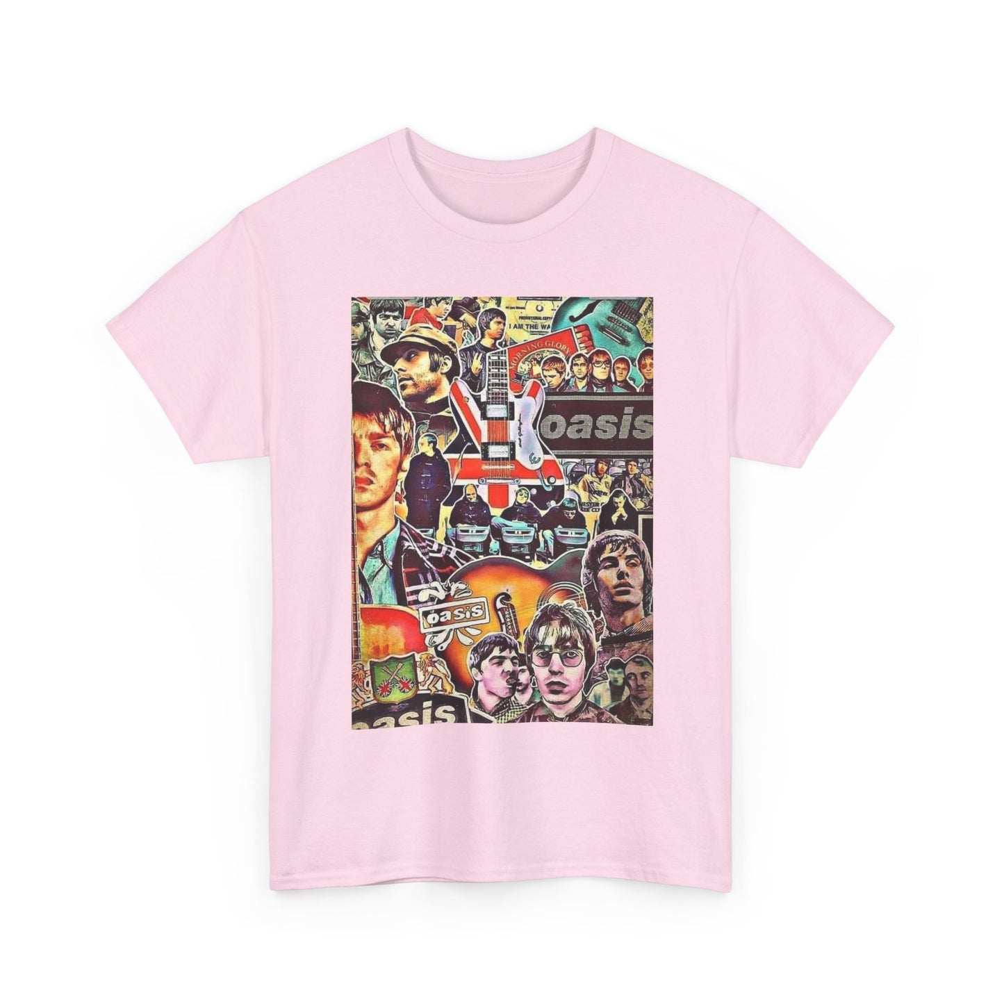 Oasis Collage T-Shirt – Retro Britpop Band Graphic Tee