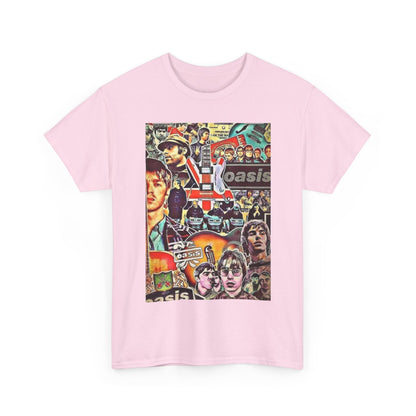 Oasis Collage T-Shirt – Retro Britpop Band Graphic Tee