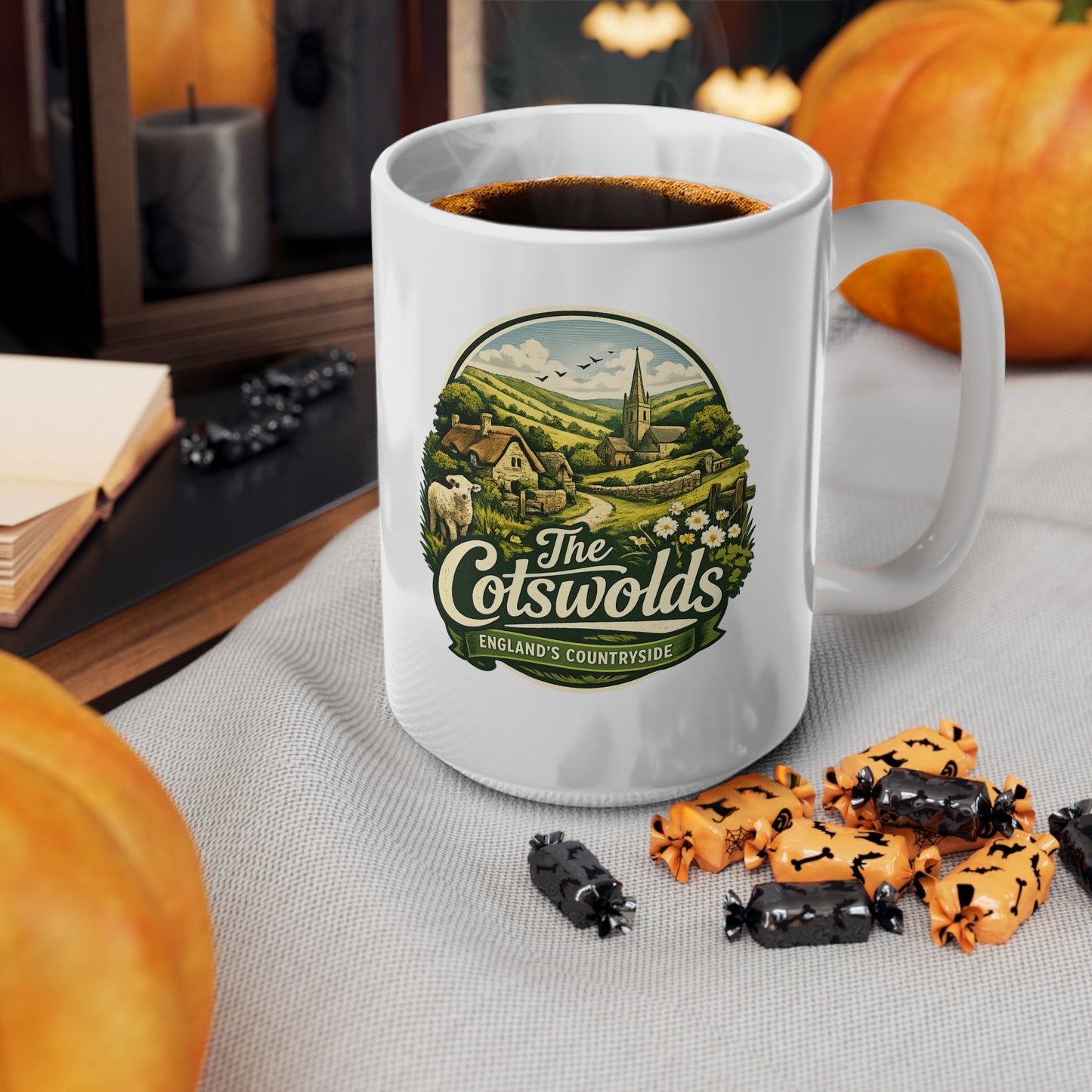 Cotswolds Scenic Coffee Mug — England Countryside 11oz & 15oz