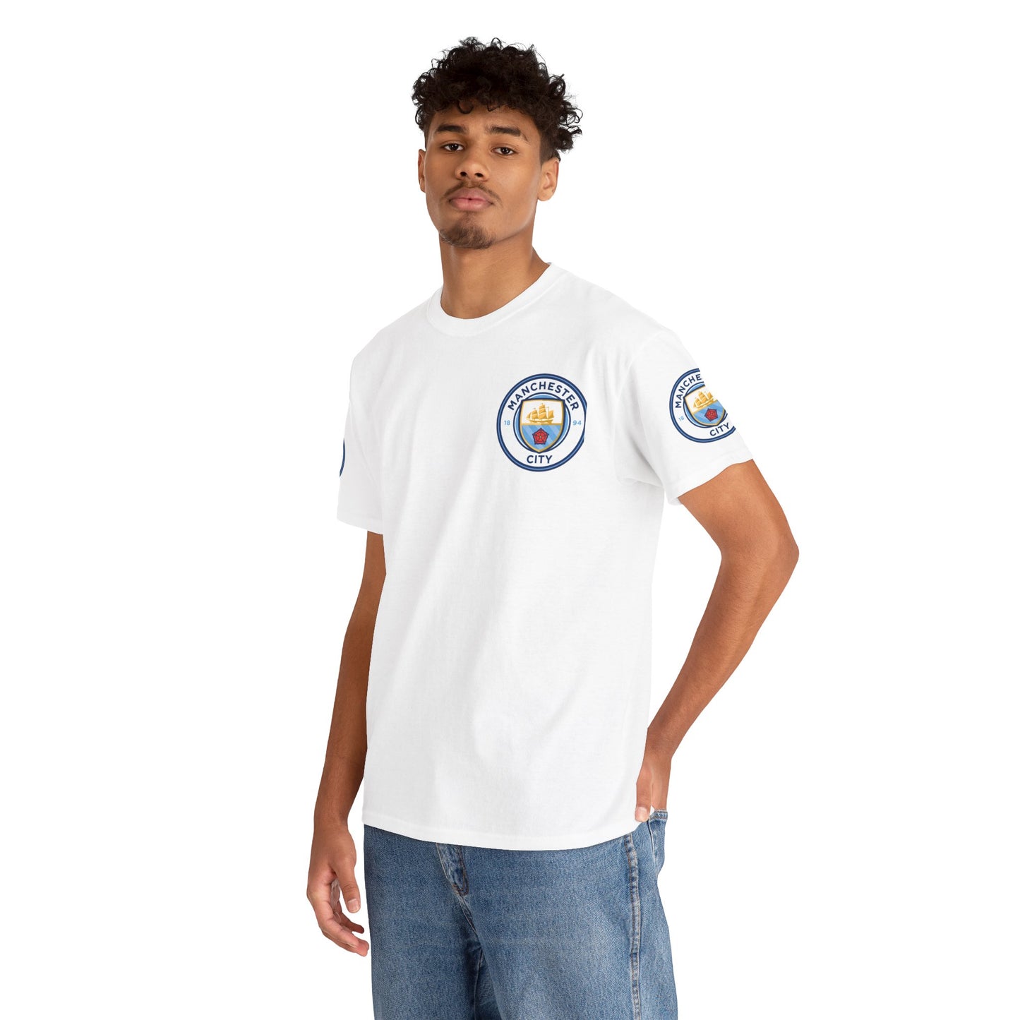 Manchester City Crest T-Shirt — Football Club Logo Tee
