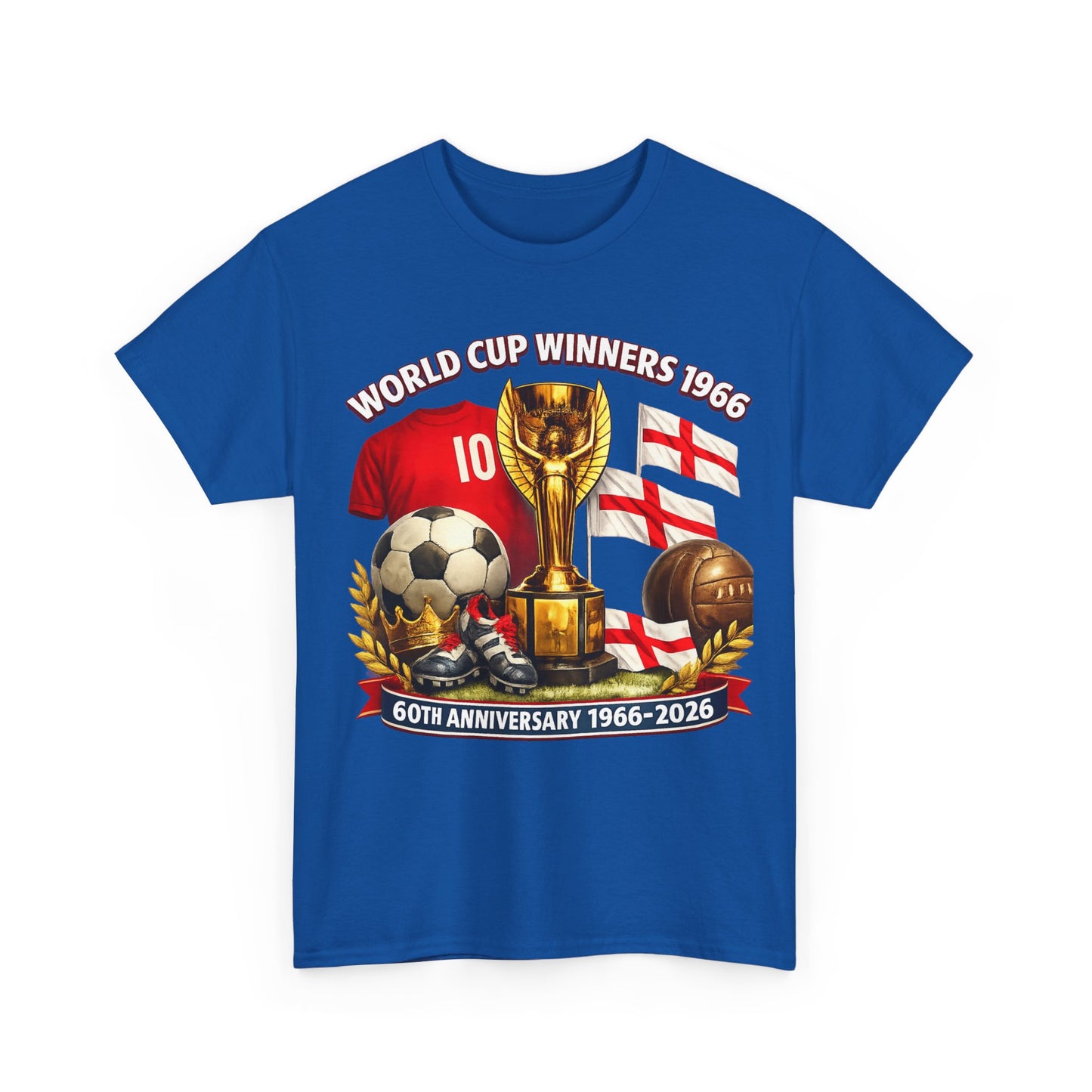 1966 World Cup Winners T‑Shirt — 60th Anniversary England Football Tribute