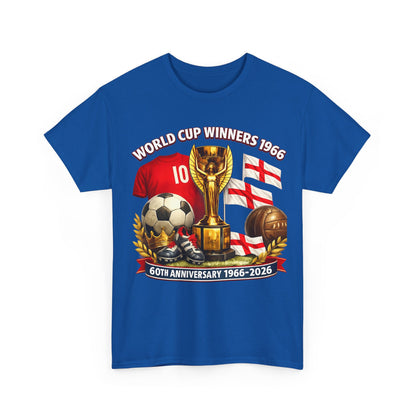 1966 World Cup Winners T‑Shirt — 60th Anniversary England Football Tribute