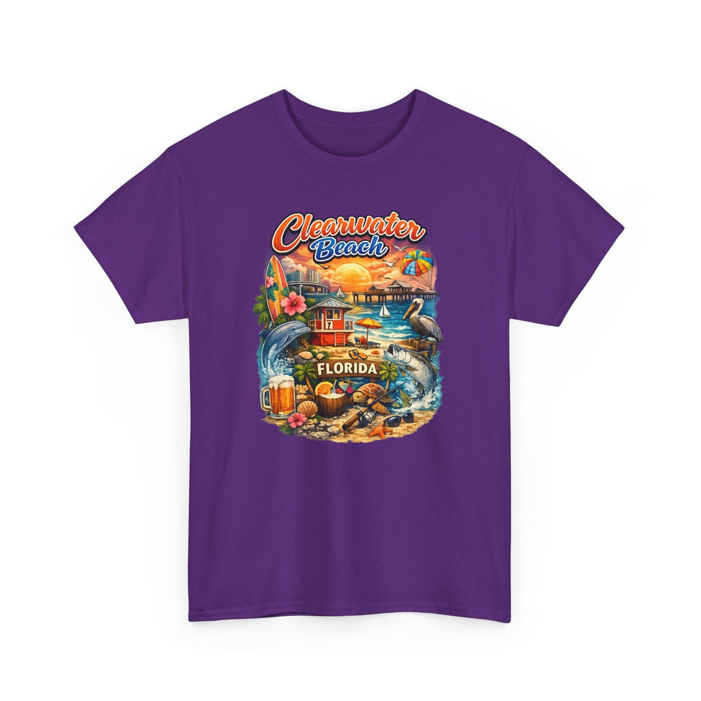 Clearwater Beach Florida Vintage Vacation T-Shirt